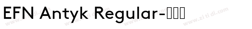 EFN Antyk Regular字体转换